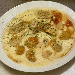 Scamorza and porcini